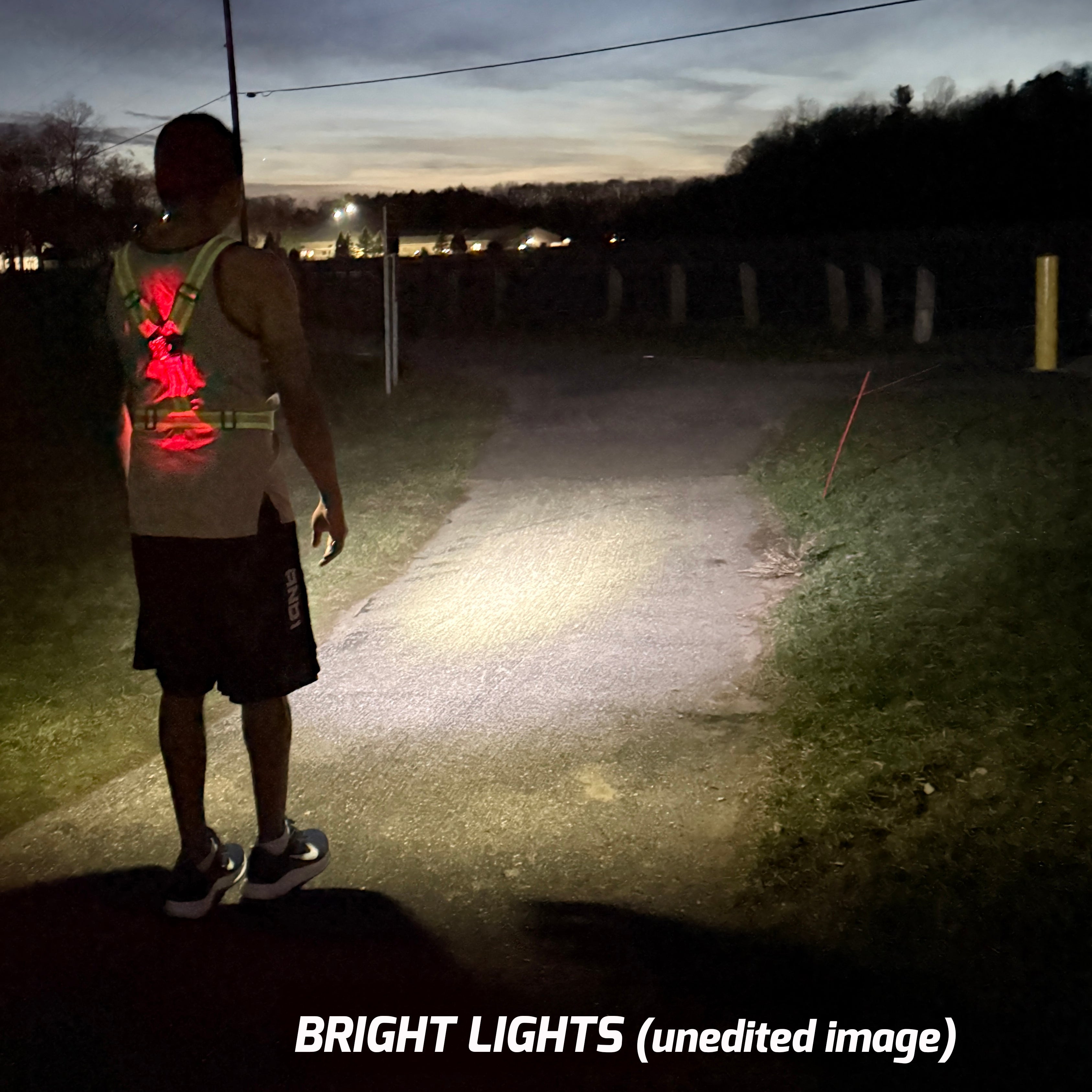 Greerride Rechargeable Light Up Running Vest for Men Women-Bicycle Safety Lights